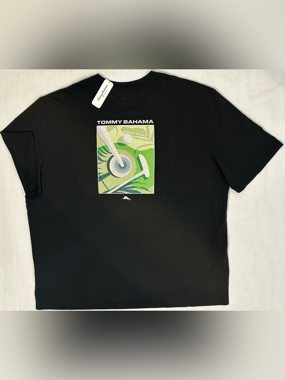 Tommy Bahama Men's PALM GREENS TEE T-shirt 3XL XXL Black NWT Golf Putt
